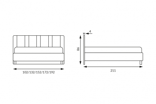 Кровать Айрис